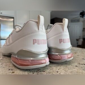 Puma Riaze Prowl SI Speckle Lace Up Running White and Light Pink Sneakers